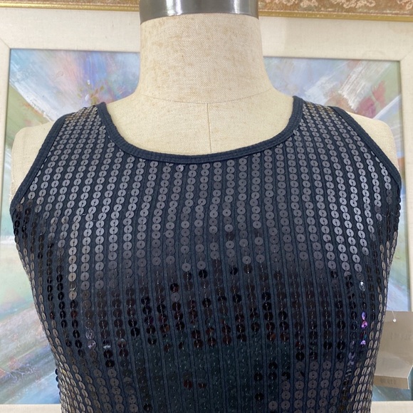 KnitWorks Black Sequins Front Tank Top - Picture 6 of 8